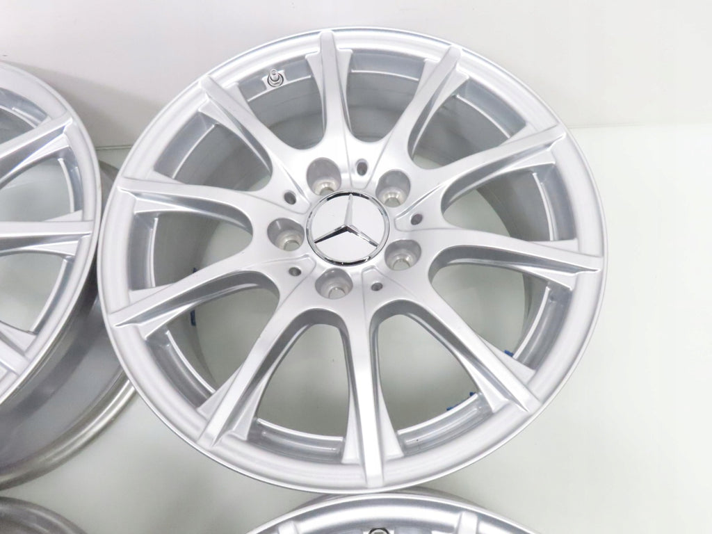 4x Alufelge 16 Zoll 6.5" 5x112 38ET Silber A2054012400 Mercedes-Benz A205 FEL5822344527vq