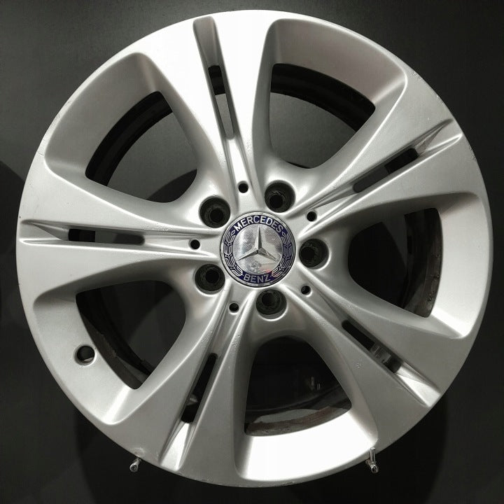 4x Alufelge 17 Zoll 7.0" 5x112 48 5ET Matt Silber Mercedes-Benz W205 W204 FEL5740790270ey