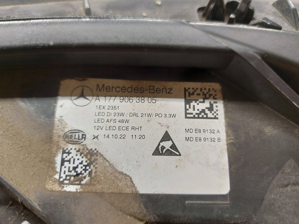 Frontscheinwerfer Mercedes-Benz W177 A1779063805BSP Rechts Headlight SCH2014778964al