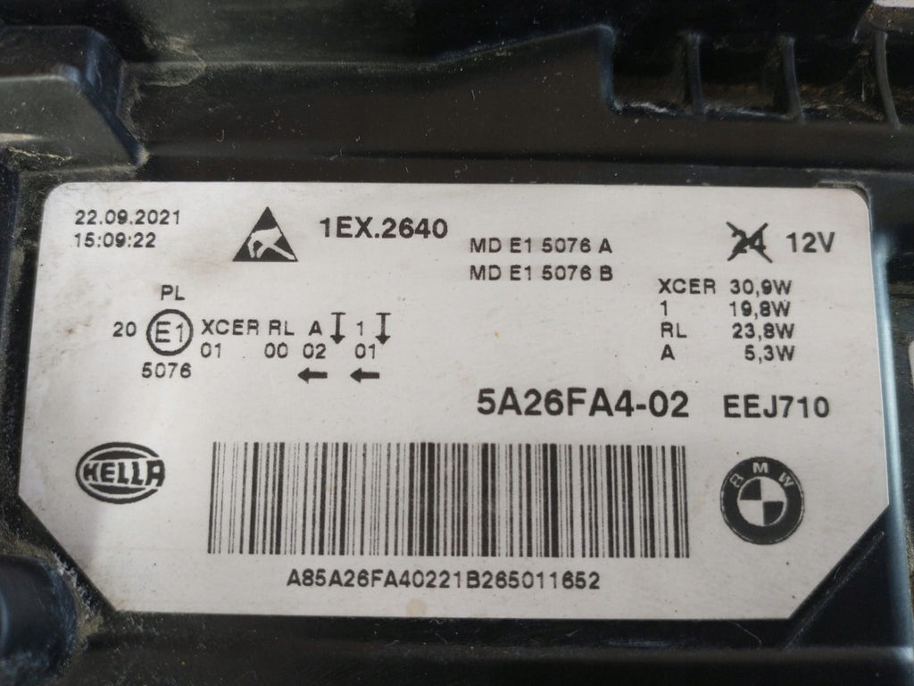 Frontscheinwerfer BMW 5 G30 E39 5A26FA4-02 LED Rechts Scheinwerfer Headlight SCH1171779852fh