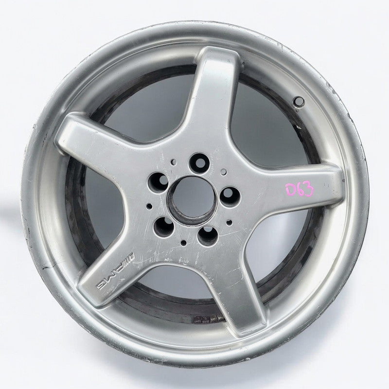 1x Alufelge 18 Zoll 8.0" 5x112 30ET Glanz Silber A2114012102 Mercedes-Benz W211