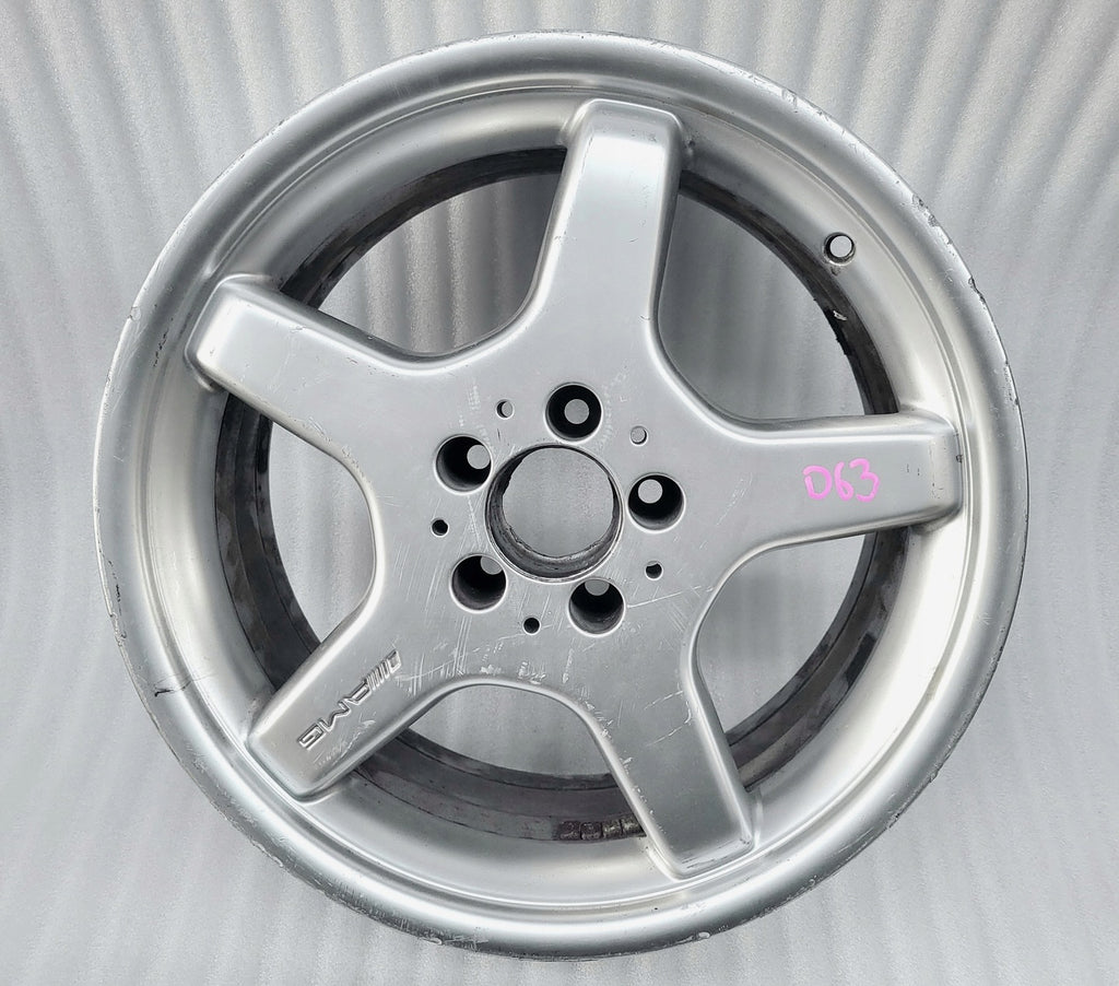 1x Alufelge 18 Zoll 8.0" 5x112 30ET Glanz Silber A2114012102 Mercedes-Benz W211