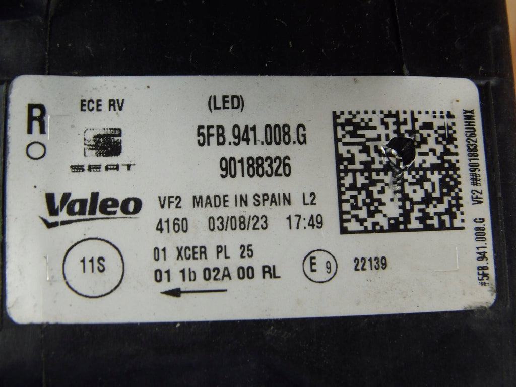 Frontscheinwerfer Seat Leon 5FB941008G LED Rechts Scheinwerfer Headlight