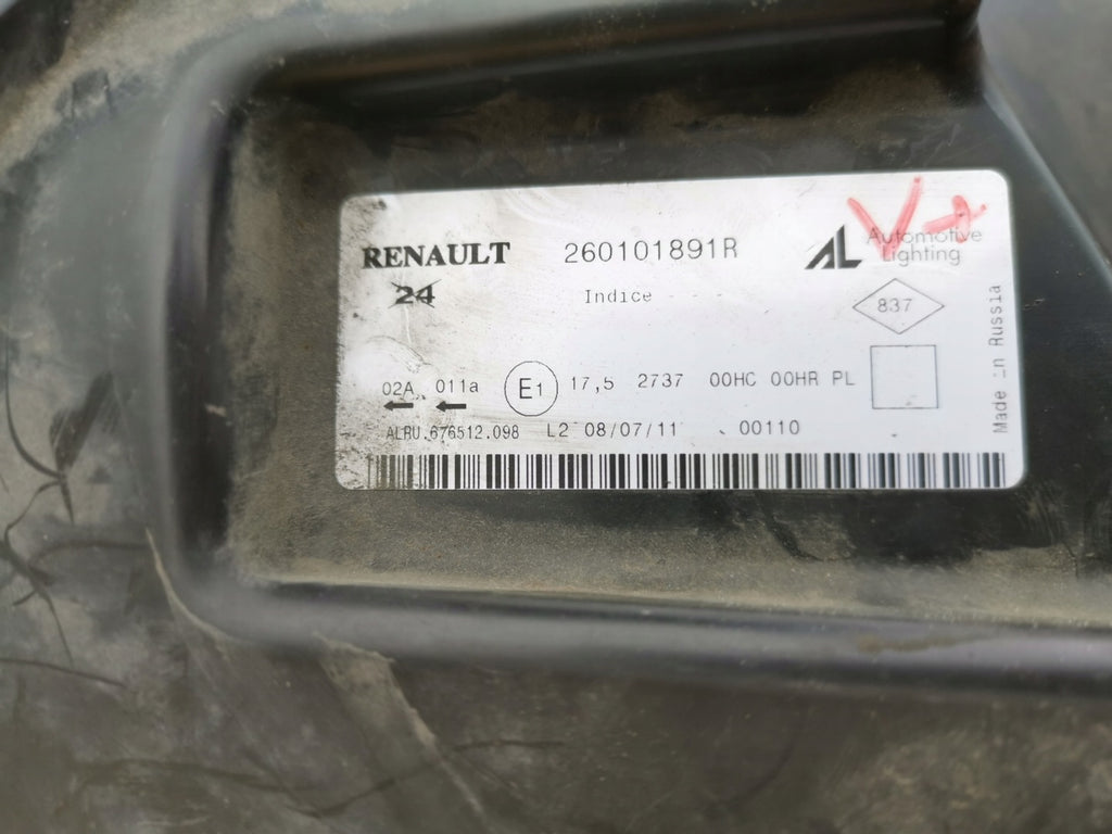 Frontscheinwerfer Dacia Duster 260101891 Rechts Scheinwerfer Headlight