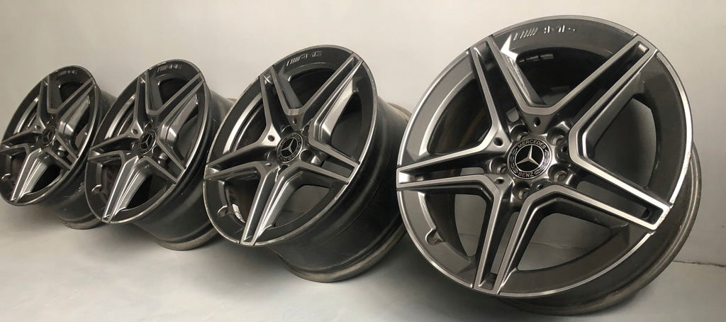 4x Alufelge 18 Zoll 8.5" 5x112 Glanz Silber A2054019600 Mercedes-Benz A205 FEL7582426280pr