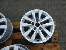 Laden Sie das Bild in den Galerie-Viewer, 4x Alufelge 16 Zoll 6.5" 5x120 51ET Glanz Silber 7E0601025N VW T6 T5 Rim Wheel FEL6578139214dw