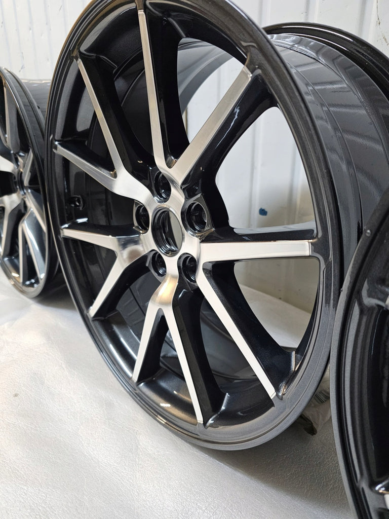 4x Alufelge 18 Zoll 8.5" 5x114.3 40ET Glanz Graphit 1044261-00-A Tesla 3 FEL2009294477eb