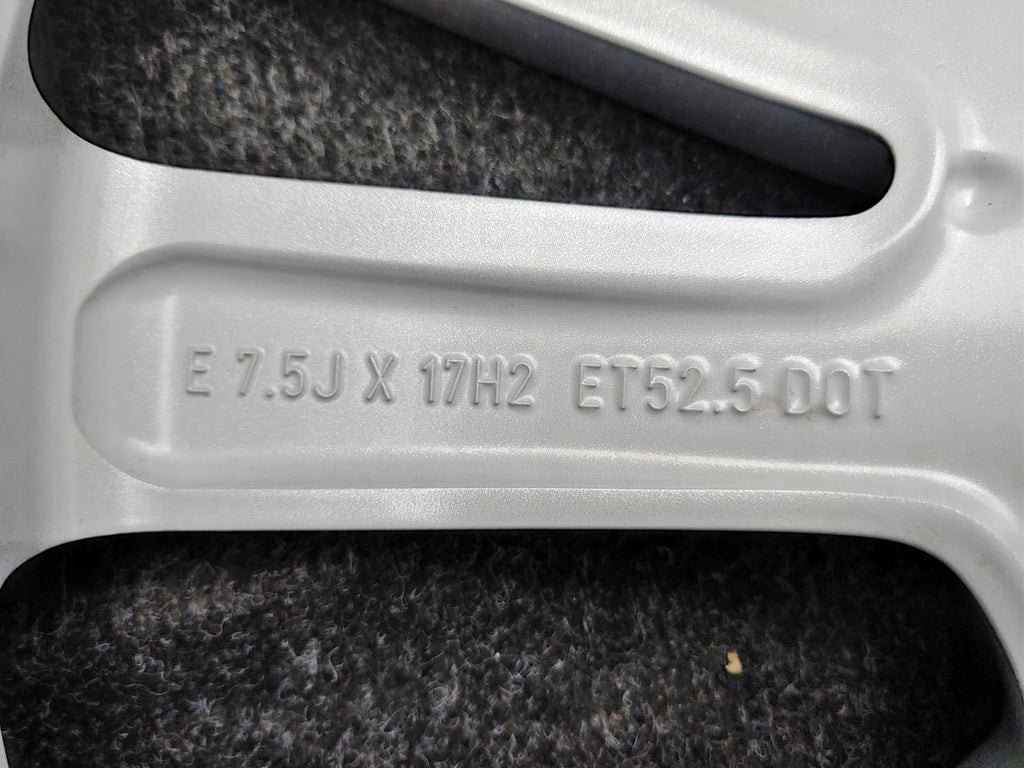 1x Alufelge 17 Zoll 7.5" 5x108 52 5ET Glanz Silber GJ5C-1007-B1A Ford Kuga Ii FEL4128990016mi