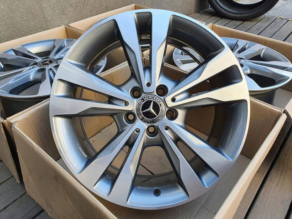 4x Alufelge 18 Zoll 7.5" 5x112 44ET Glanz Graphit A2054012802 Mercedes-Benz Mg