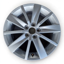 Laden Sie das Bild in den Galerie-Viewer, 1x Alufelge 15 Zoll 6.0&quot; 5x100 40ET Glanz Silber 6C0601025 VW Polo Rim Wheel