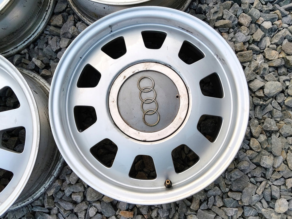 4x Alufelge 15 Zoll 6.0" 5x112 45ET Matt Silber 8D0601025D Audi Rim Wheel FEL9713856212eg
