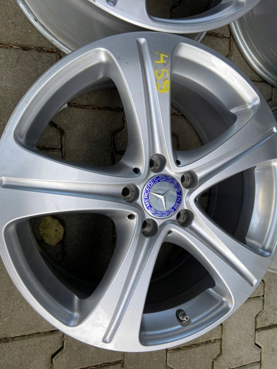 4x Alufelge 18 Zoll 8.0" 5x112 43ET Glanz Silber A2134011400 Mercedes-Benz FEL4162229949xu