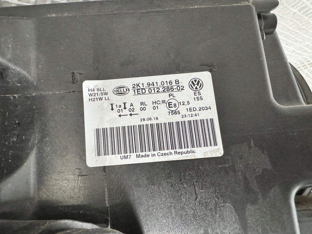 Frontscheinwerfer VW Caddy 2K1941016B Rechts Scheinwerfer Headlight SCH1599051037xw