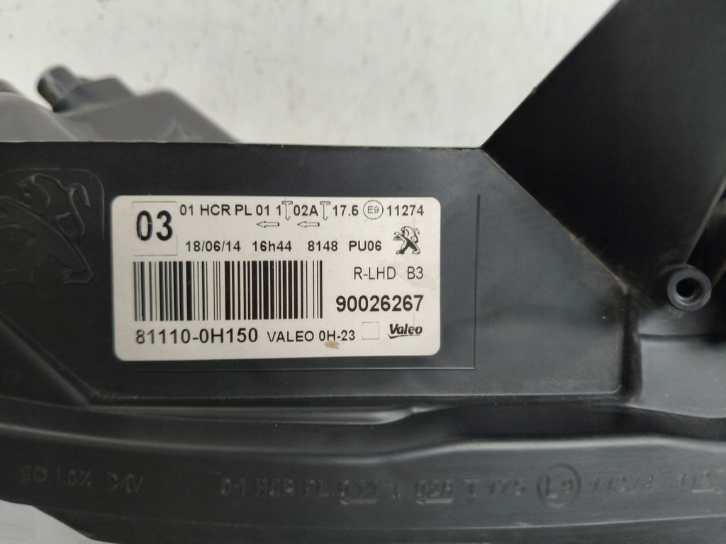 Frontscheinwerfer Peugeot 108 108-81110-0H150 LED Rechts Scheinwerfer Headlight