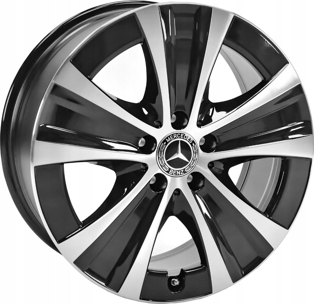1x Alufelge 18 Zoll 8.0" 5x112 43ET Glanz Schwarz A2134013700 Mercedes-Benz FEL1980874983xy