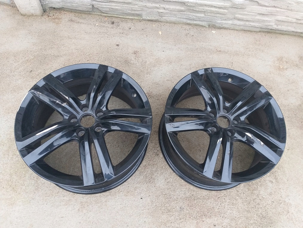 1x Alufelge 17 Zoll 7.0" 5x100 43ET Glanz Schwarz 6J0601025Q Cupra Ibiza