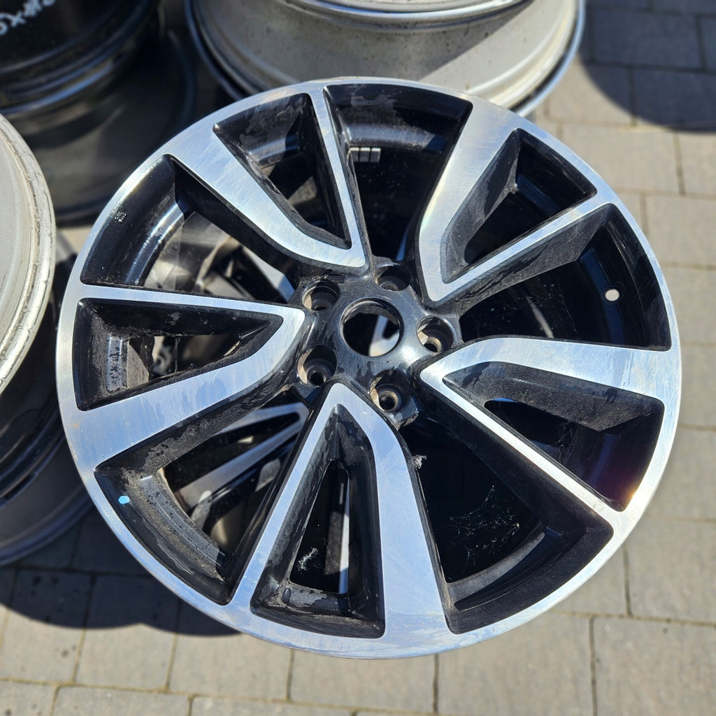 1x Alufelge 19 Zoll 7.0" 5x114.3 40ET Glanz Schwarz Nissan X-Trail Qashqai FEL8045135909az