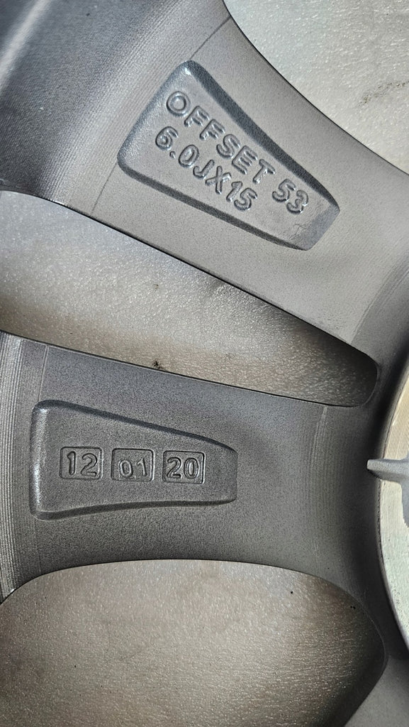 1x Alufelge 15 Zoll 6.0" 4x100 53ET Schwarz 52910-B9300 Hyundai Getz Rim Wheel FEL2003232304me