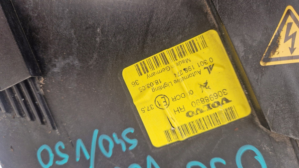 Frontscheinwerfer Volvo S40 V50 30698890 Rechts Scheinwerfer Headlight SCH1342345168zz