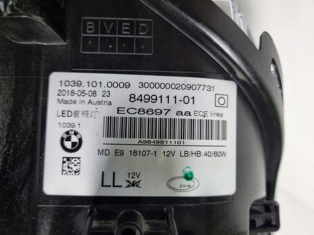 Frontscheinwerfer BMW 5 G31 G30 8499111-01 Links Scheinwerfer Headlight SCH7667431399eb