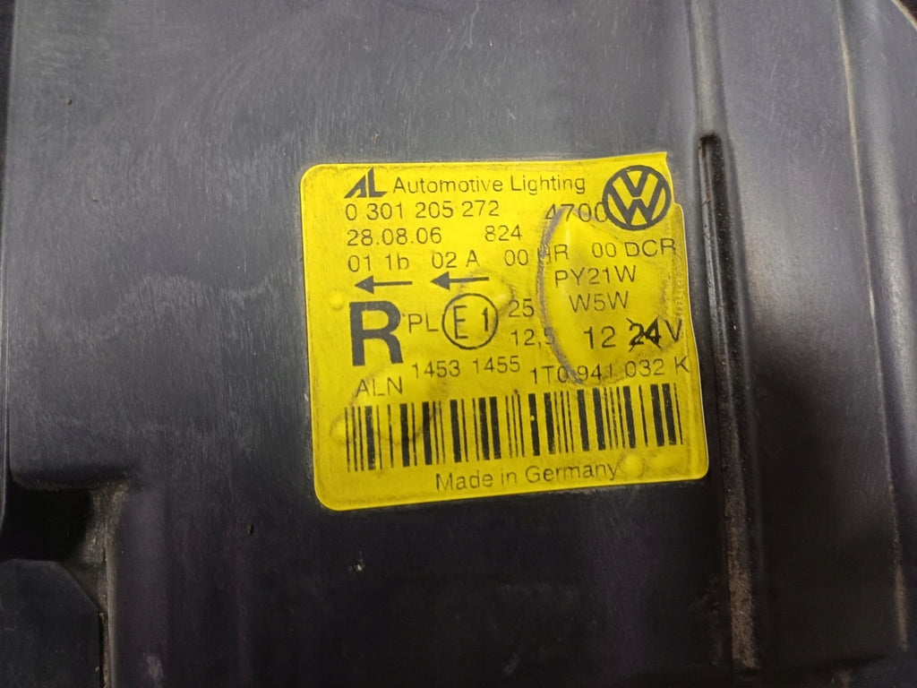 Frontscheinwerfer VW Touran 1T0941032K Rechts Scheinwerfer Headlight
