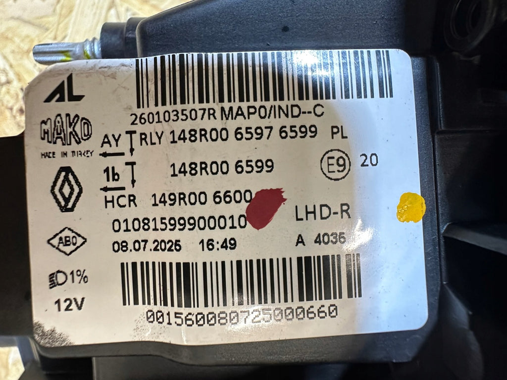Frontscheinwerfer Renault Clio I 5 260103507R Rechts Scheinwerfer Headlight SCH3510981488re