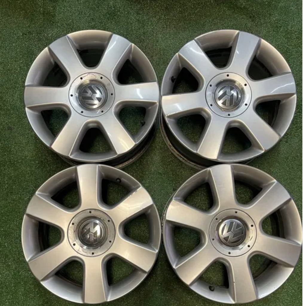 4x Alufelge 16 Zoll 6.5" 5x112 50ET 1T061025C VW Rim Wheel FEL7678538866ni