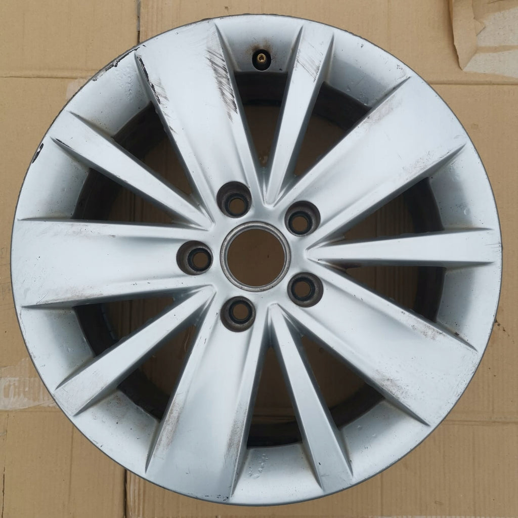 1x Alufelge 16 Zoll 6.5" 5x112 33ET Glanz Silber 7N0601025K VW Sharan Rim Wheel FEL8876223377mj