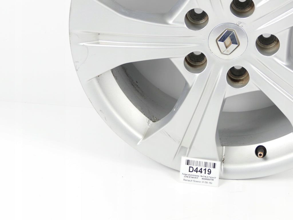 1x Alufelge 17 Zoll 7.0" 5x114.3 403005377R Renault Megane III 1 Scenic FEL3324375679mv