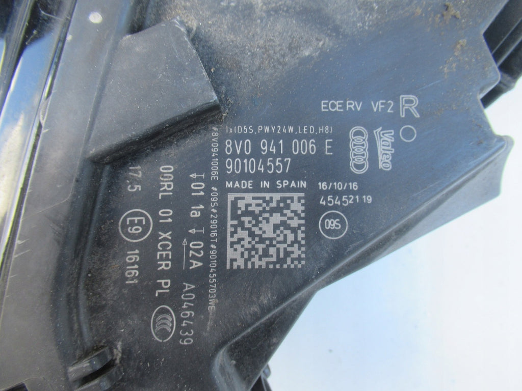 Frontscheinwerfer Audi A3 8V0941006E Bi-Xenon Rechts Scheinwerfer Headlight SCH8069892584ik