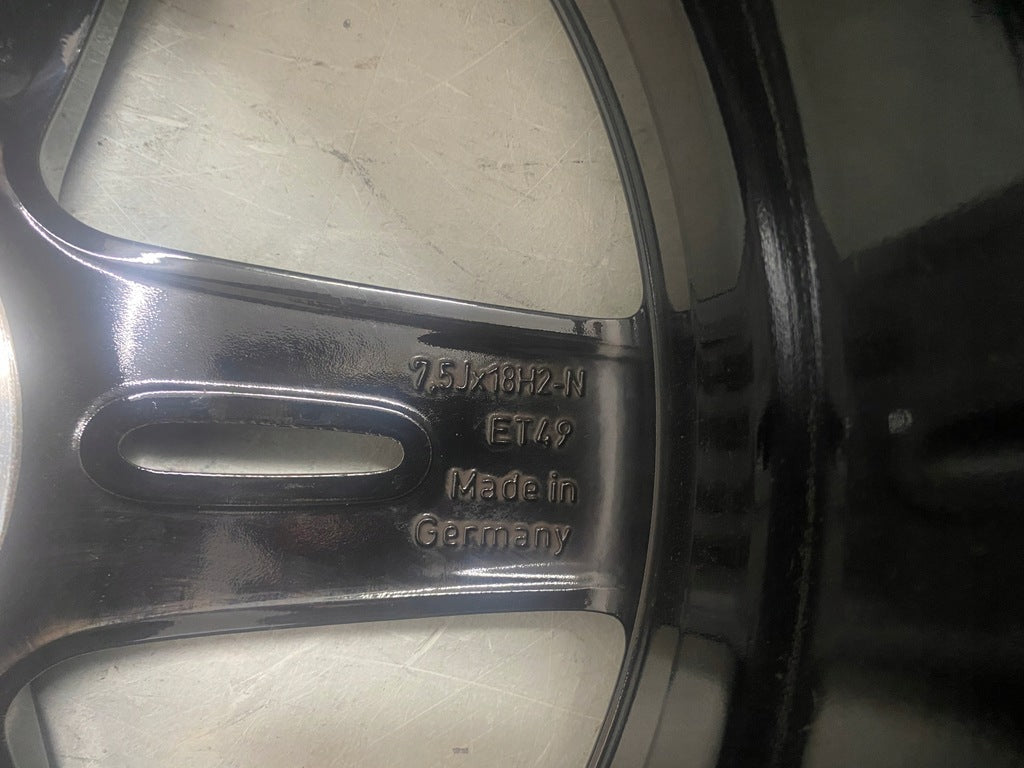 1x Alufelge 18 Zoll 7.5" 5x112 49ET Glanz Schwarz A1774010700 Mercedes-Benz FEL6120643288zi