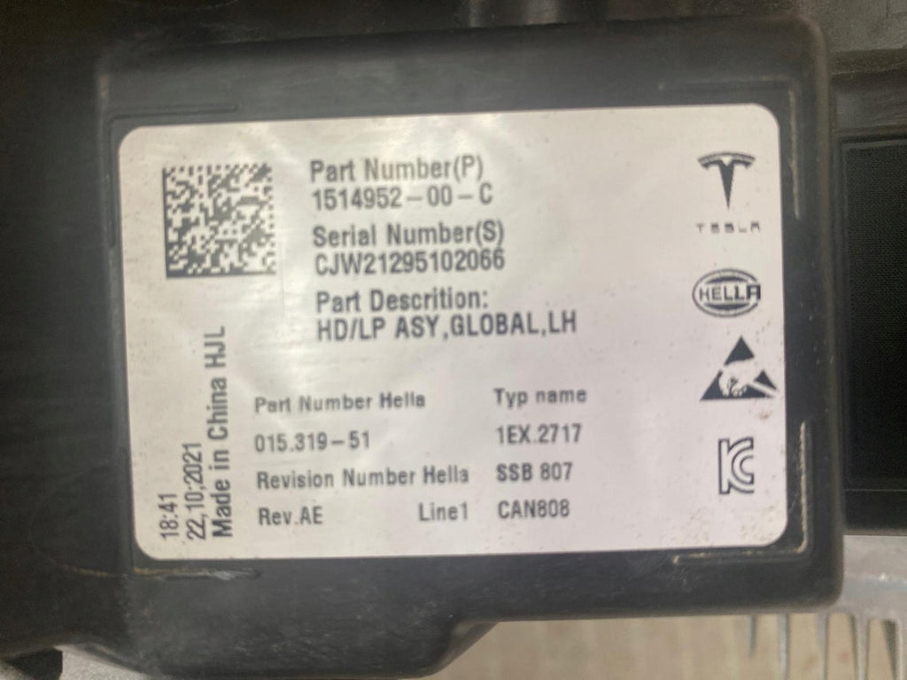 Frontscheinwerfer Tesla Model 1514952-00-C LED Links Scheinwerfer Headlight SCH6857883165sq