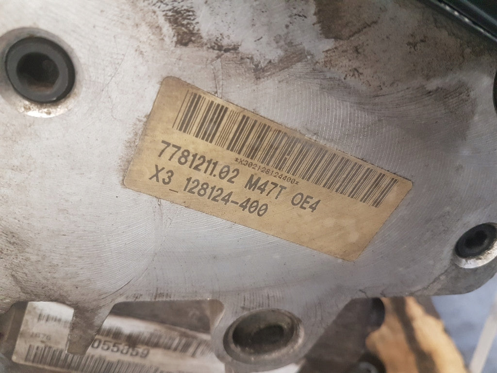 Motor BMW 1 E87 M47D20 2.0 163PS 304TKm 2005 Diesel Engine Komplett