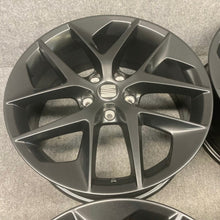Laden Sie das Bild in den Galerie-Viewer, 4x Alufelge 18 Zoll 7.5" 5x112 51ET Matt Schwarz 5F0601025F Seat Leon Rim Wheel FEL3040088596rq