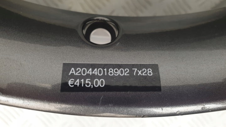 1x Alufelge 19 Zoll 7.5" 5x112 47ET Glanz Grau A2044018902 Mercedes-Benz X204 FEL9960076125nv