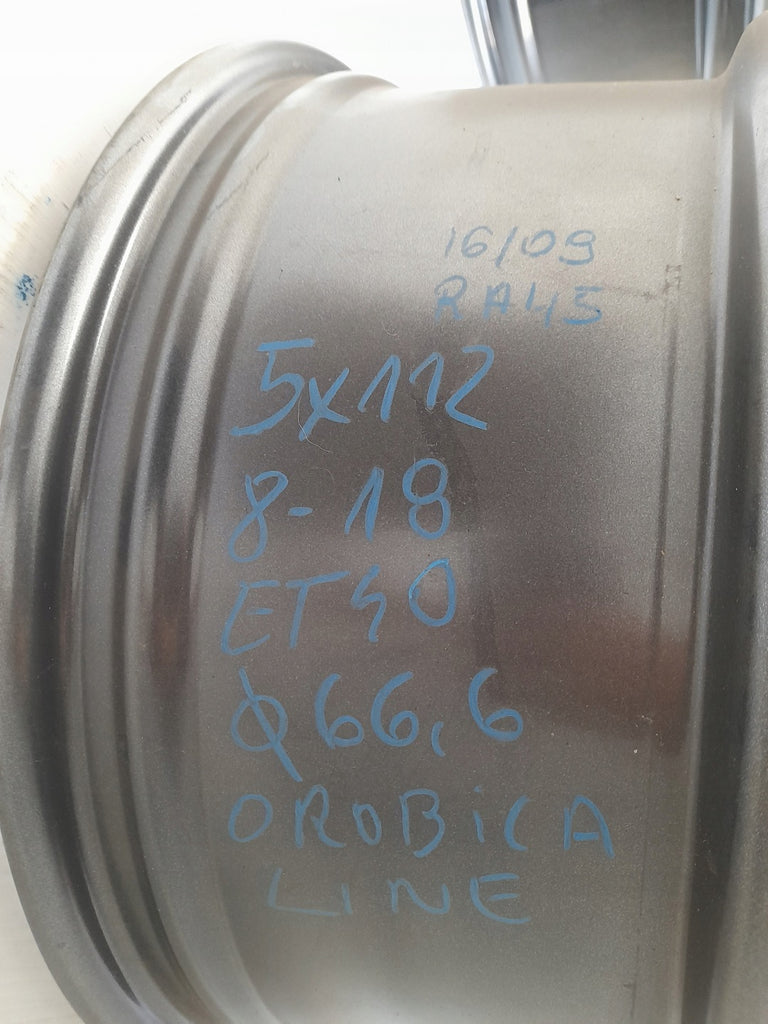 1x Alufelge 18 Zoll 8.0" 5x112 40ET Glanz Silber Rim Wheel FEL2397632055pl