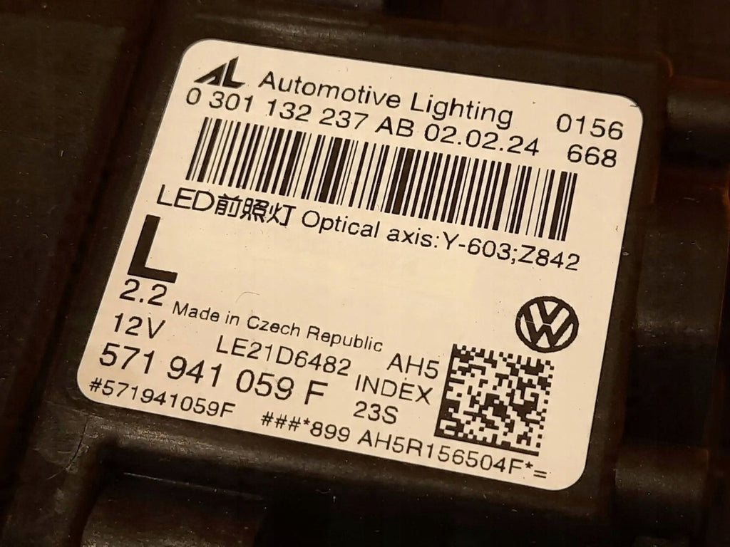 Frontscheinwerfer VW Tiguan 571941059F Links Scheinwerfer Headlight