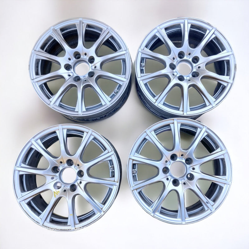 4x Alufelge 16 Zoll 6.5" 5x112 38ET Glanz Silber A2054012400 Mercedes-Benz