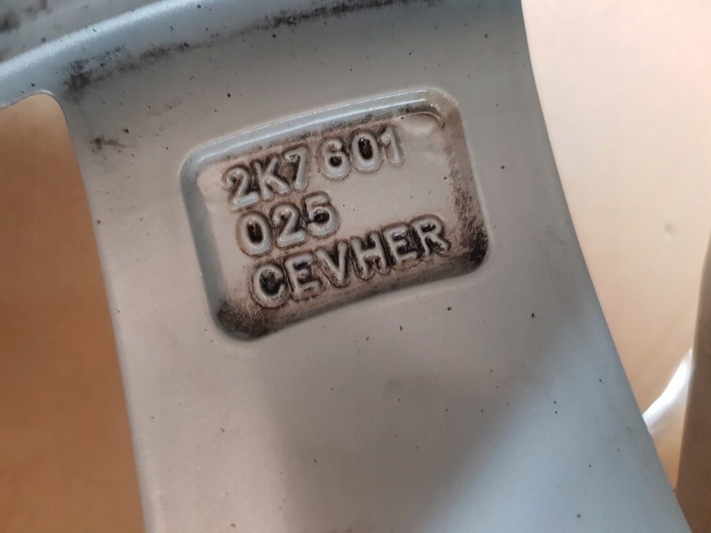 1x Alufelge 16 Zoll 6.5" 5x112 48ET Glanz Silber 2K7601025 VW Caddy Rim Wheel FEL5046598303zr