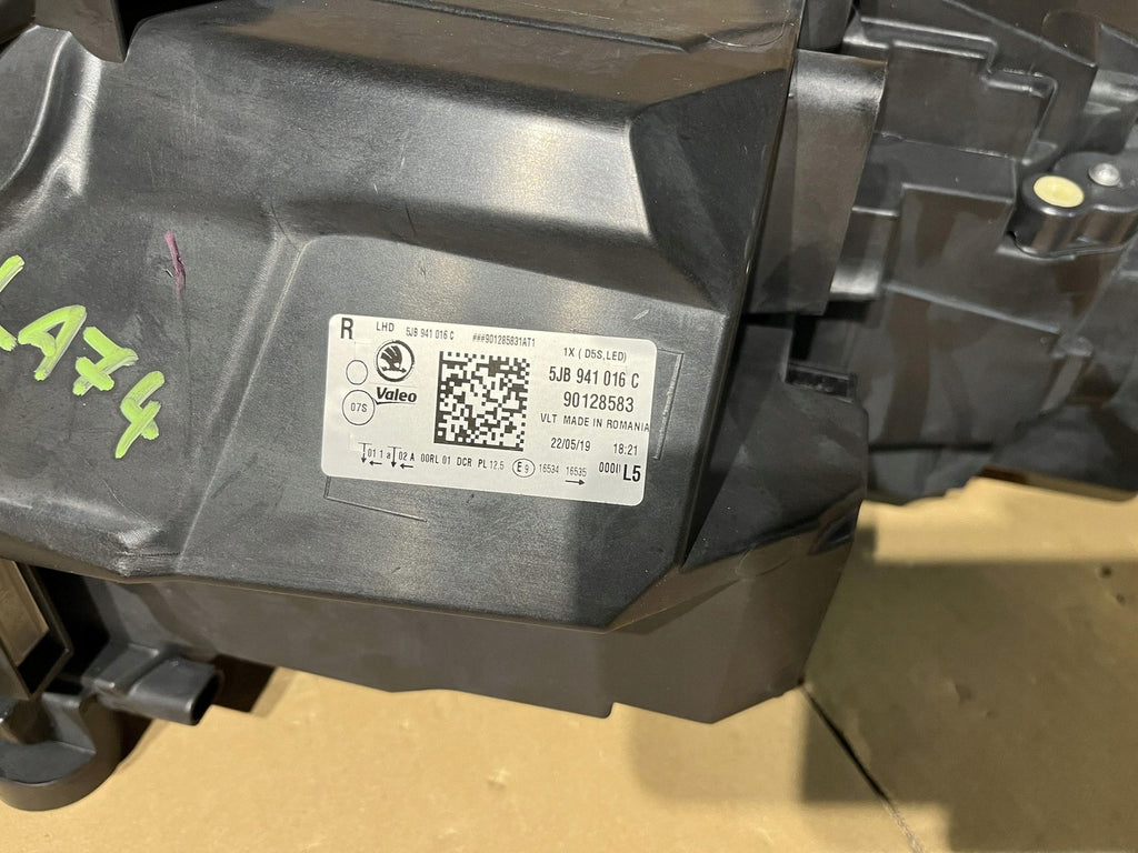 Frontscheinwerfer Skoda Rapid 5JB941016C Xenon Rechts Scheinwerfer Headlight