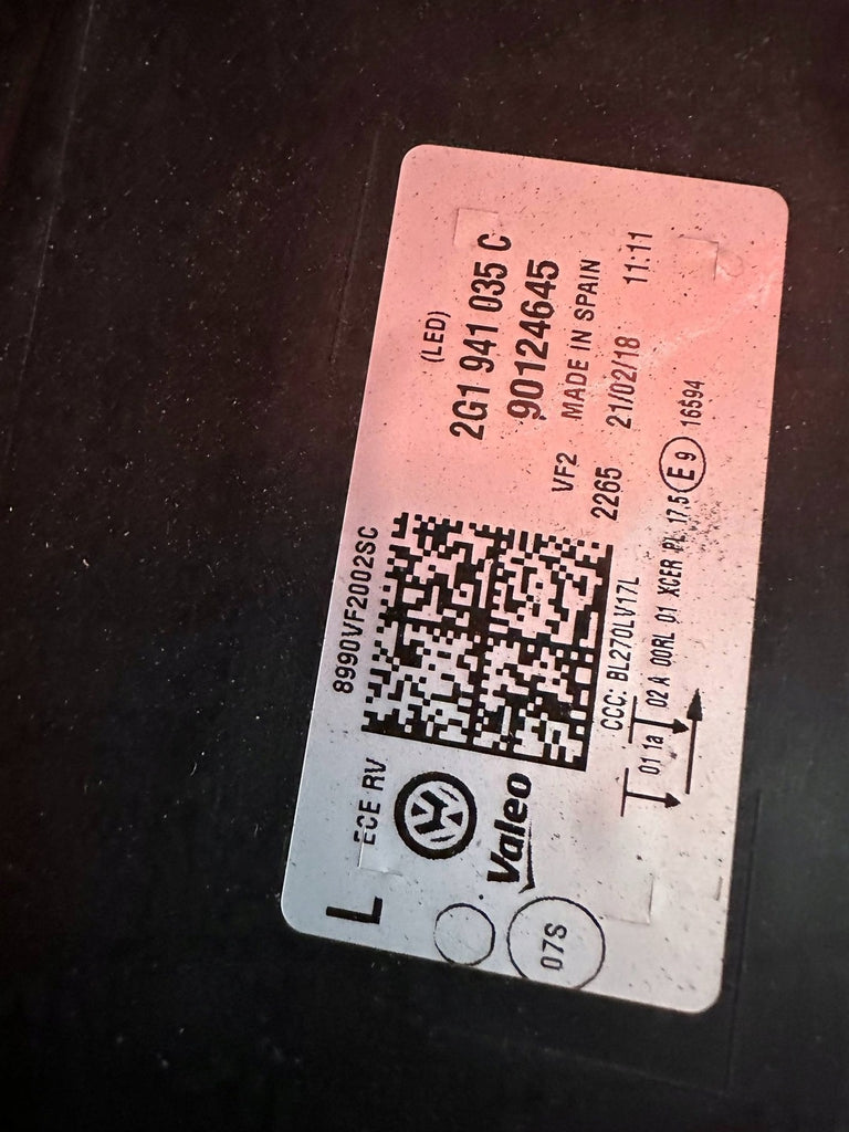 Frontscheinwerfer VW Polo 2G1941036C Ein Stück (Rechts oder Links) Headlight