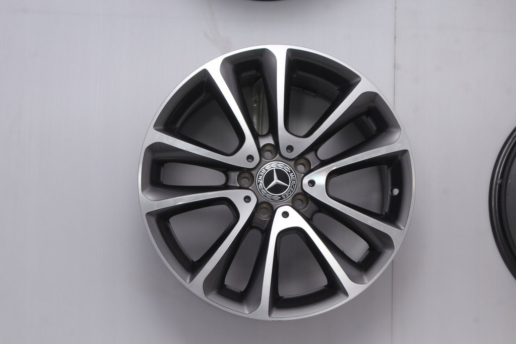 4x Alufelge 18 Zoll 9.0" 5x112 53ET Matt Silber A2134010400 Mercedes-Benz Mg FEL2561618712qh
