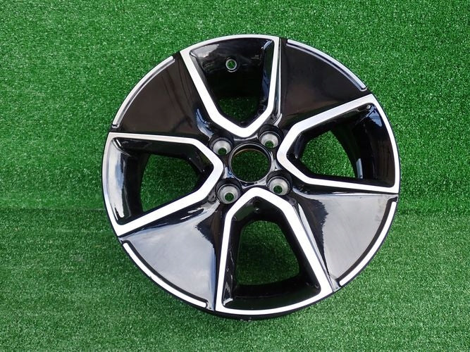 1x Alufelge 15 Zoll 5.5" 4x100 42ET Schwarz 403009349R Renault Rim Wheel