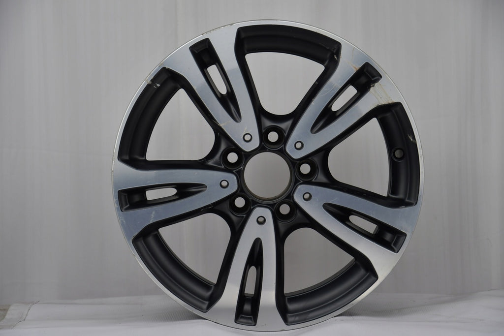 1x Alufelge 16 Zoll 6.5" 5x112 49ET Matt Schwarz A2464010000 Mercedes-Benz