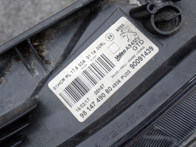 Frontscheinwerfer Peugeot 2008 9814749080 Links Scheinwerfer Headlight