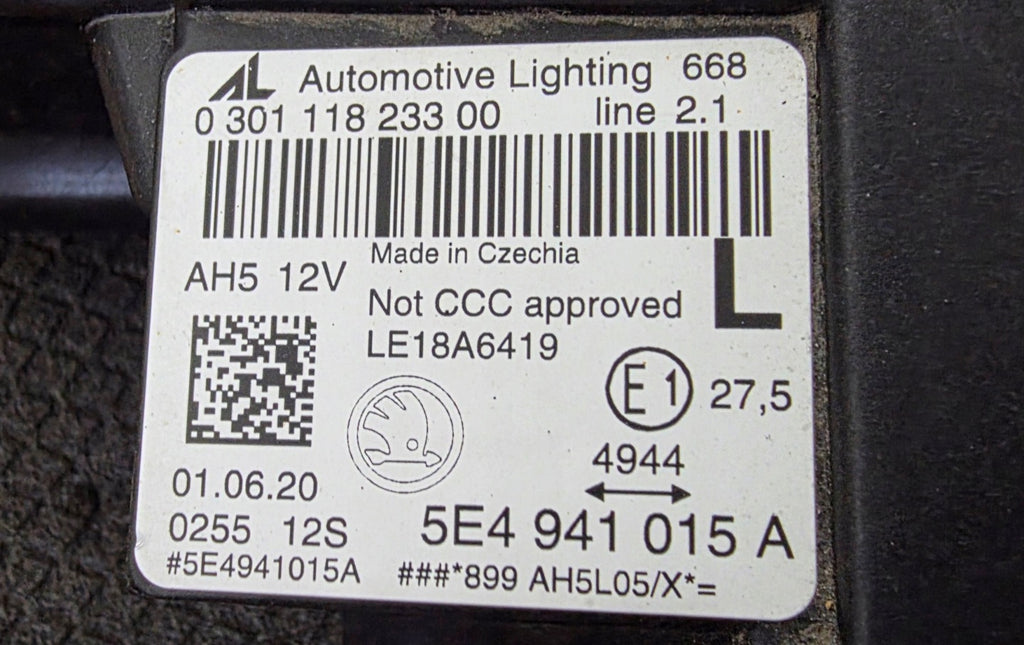 Frontscheinwerfer Skoda Octavia IV 5E4941015A Links Scheinwerfer Headlight SCH5932914825vk