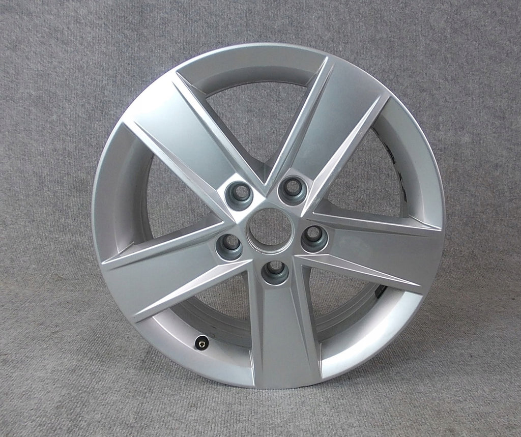 1x Alufelge 16 Zoll 6.0" 5x112 48ET Glanz Silber 5E0601025M Skoda Octavia Iii