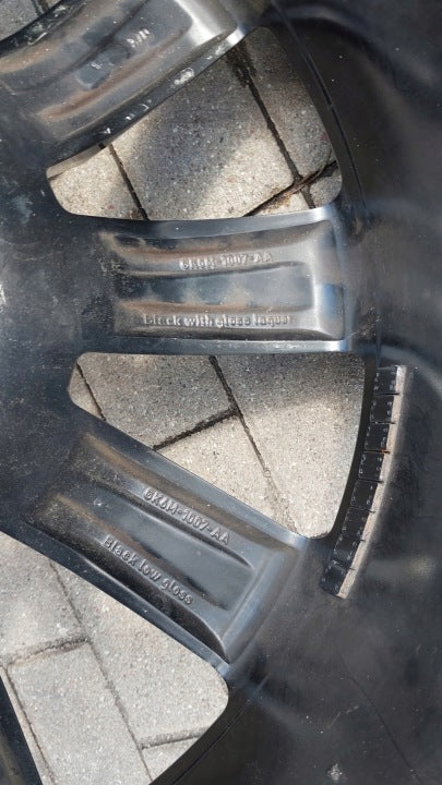 1x Alufelge 22 Zoll 9.5" 5x120 49ET Glanz Schwarz GK6M-1007-AA Land Rover I FEL2061425511co
