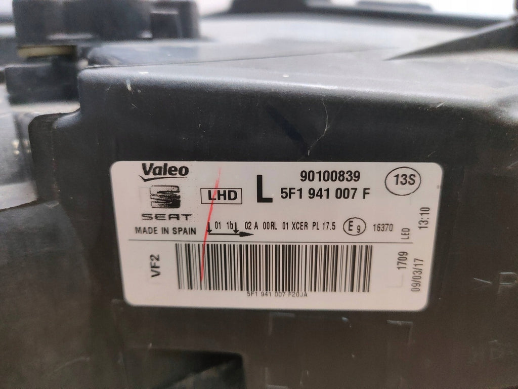 Frontscheinwerfer Seat Leon 5F1941007F LED Links Scheinwerfer Headlight