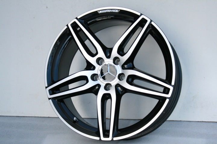 4x Alufelge 18 Zoll 7.5" 5x112 52ET Glanz Schwarz A2134012100 Mercedes-Benz Vito FEL5076521954xz